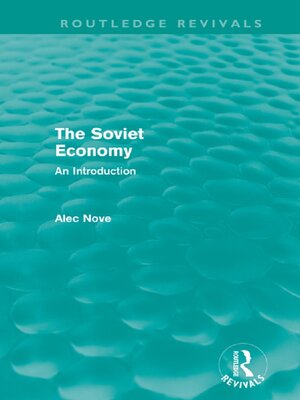 cover image of The Soviet Economy (Routledge Revivals)